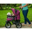 No-Zip Double Pet Stroller - The Ultimate in Design and Comfort