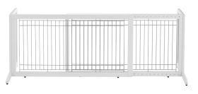 Freestanding Pet Gates by Richell Small & Large Sizes (FREESTANDING PET GATE: Freestanding Gate HL Large White 39.8â€³ â€“ 71.3â€³ x 17.7â€³ x 20.1 R94157)