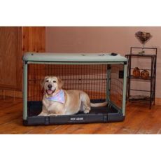 The Other Door Steel Dog Crates -The High Tech Solution (SELECT "THE OTHER DOOR" CRATE SIZE: SMALL  27"L x 18.25"W x 21.75"H)