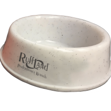 Dog Bowl by Ruff Land Kennels (SELECT BOWL SIZE & COLOR: Small White)