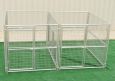 Dog Kennel Heavy Duty 2 Run 6'X8'X6' w/Fight Guard Divider