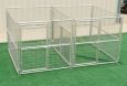 Dog Kennel Heavy Duty 2 Run 6'X8'X6' w/Fight Guard Divider