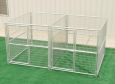 Dog Kennel Heavy Duty 2 Run 6'X8'X6' w/Fight Guard Divider