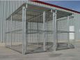 Heavy Duty Steel Dog Kennel 2 Run 5'x10'x6'H W/Roof