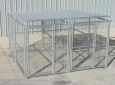 Heavy Duty Steel Dog Kennel 2 Run 5'x10'x6'H W/Roof