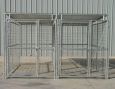 Heavy Duty Steel Dog Kennel 2 Run 5'x10'x6'H W/Roof