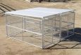 Heavy Duty Dog Kennel 2-Run 6'x12'x6' w/Roof