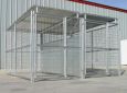 Heavy Duty 2-Run Dog Kennel 5'x10'x6' Fight Guard and Roof