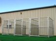 Heavy Duty 3-Run Dog Kennel 6'x8'x6' w/Fight Guard Dividers