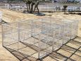 Heavy Duty Dog Kennel 4-Run 6'x12'x6' Steel Construction