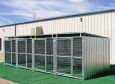 Heavy Duty 4-Run Dog Kennel 5'x10'x6' 3 Covered Sides / Roof