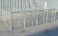 Heavy Duty 4-Run Dog Kennel 5'x10'x6' Steel Construction