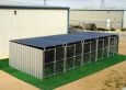 Heavy Duty 5-Run Dog Kennel 5'x10'x6' 3 Covered Sides / Roof
