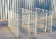 Dog Kennel 2 Run 5'x10'x6'H Heavy Duty Steel Construction