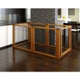 Convertible Elite Pet Gate 6 Panel Dog Pen Room Divider