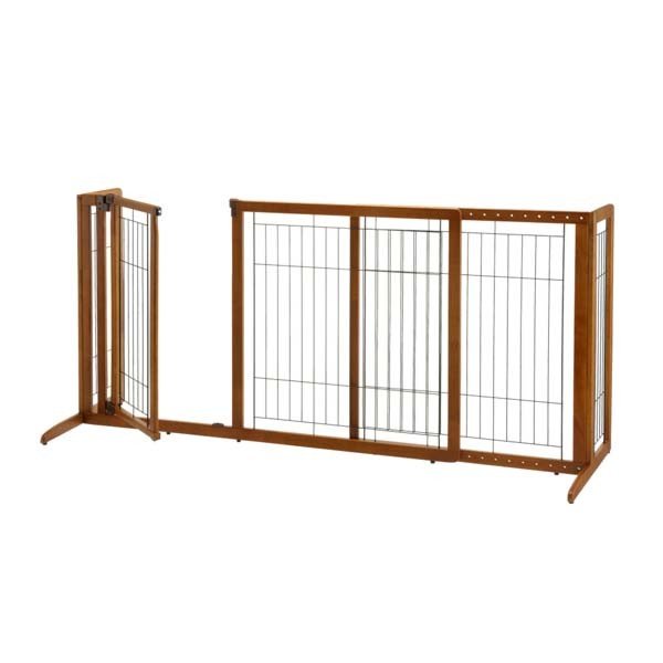 Deluxe Freestanding Pet Gate with Door by Richell R94189