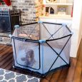 Portable Pet Play Yard Easy One Piece Folding Play Pen