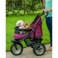 No-Zip Double Pet Stroller - The Ultimate in Design and Comfort