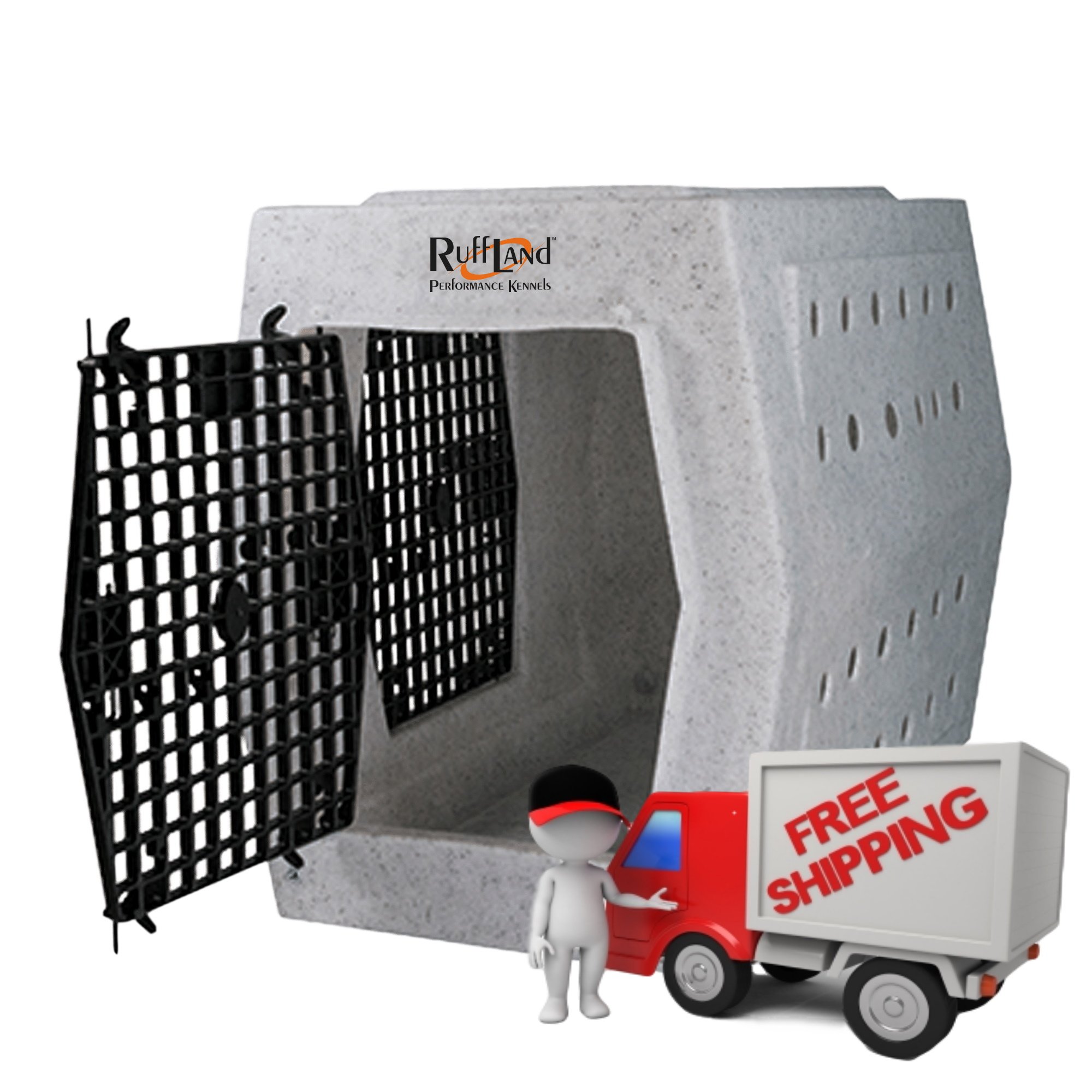Large Double Door Kennel Ruff Tough Kennels