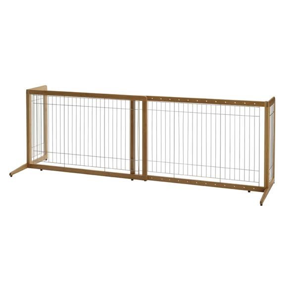 Richell deluxe freestanding pet gate with hot sale door medium