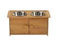 Elevated Bowls in Beautiful Pet Serving Cabinet by Richell