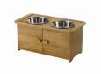 Elevated Bowls in Beautiful Pet Serving Cabinet by Richell