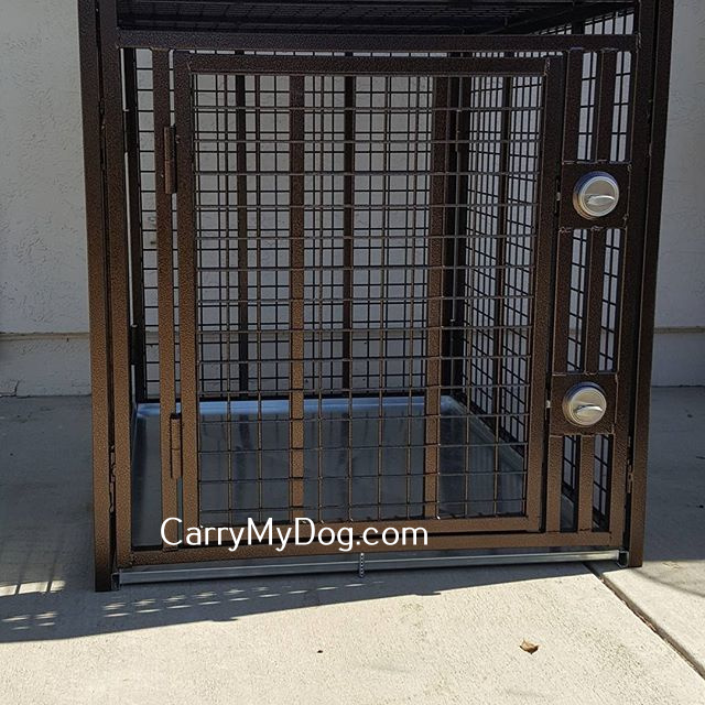 heavy duty dog crate Double deadbolts -1