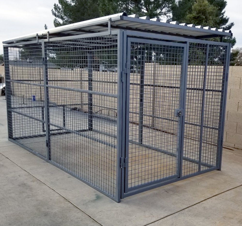 raised dog cages