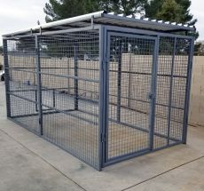 Commercial Quality Outside Dog Kennels Single Runs (SELECT DOG RUN: 5'W X 10'L X 6'H)