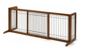Freestanding Pet Gates by Richell Small & Large Sizes (FREESTANDING PET GATE: Freestanding Pet Gate Large Autumn Matte 39.8″ – 71.3″ x 17.7″ R94136)