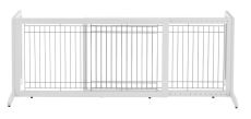 Freestanding Pet Gates by Richell Small & Large Sizes (FREESTANDING PET GATE: Freestanding Gate HL Large White 39.8â€³ â€“ 71.3â€³ x 17.7â€³ x 20.1 R94157)