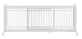 Freestanding Pet Gates by Richell Small & Large Sizes (FREESTANDING PET GATE: Freestanding Gate HL Large White 39.8″ – 71.3″ x 17.7″ x 20.1 R94157)