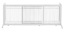 Freestanding Pet Gates by Richell Small & Large Sizes (FREESTANDING PET GATE: Freestanding Gate HL Large White 39.8″ – 71.3″ x 17.7″ x 20.1 R94157)
