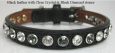 High Fashion Bling Leather Dog Collars Swarovski Crystals