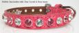 High Fashion Bling Leather Dog Collars Swarovski Crystals