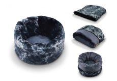 3-in-1 Snuggle Beds for Dogs - Burrow Bed / Mat / Bolster Bed (Snuggle Bed SIZE: SMALL)
